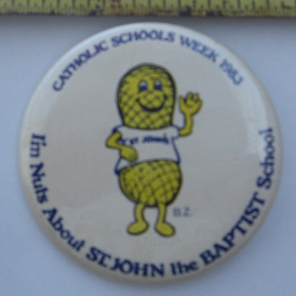 Catholic School's Week 1983 Pinback Button
